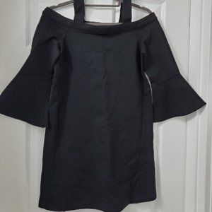 Olivaceous little black dress